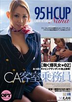 働く爆乳女 02 CA客室乗務員 Nana - 光夜蝶 - 057DPD-02