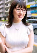 眼鏡美人奥さま。関西系のノリ良い感じがエロになると豹変！発情が高まり我慢できずに自分からアピールしちゃうFカップ妻！ - E★人妻DX - 299EWDX-347