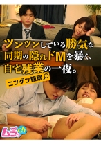 ニンゲン観察 ツンツンしている勝気な同期の隠れドMを暴く、自宅残業の一夜。 - ムラっch - 477GRMR-097