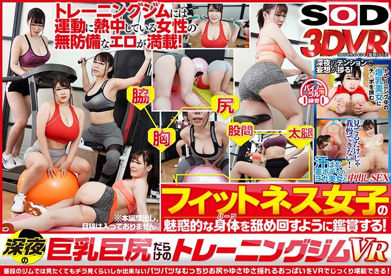 【VR】巨乳巨尻だらけの深夜のトレーニングジムVR - SODクリエイト - 13dsvr00434