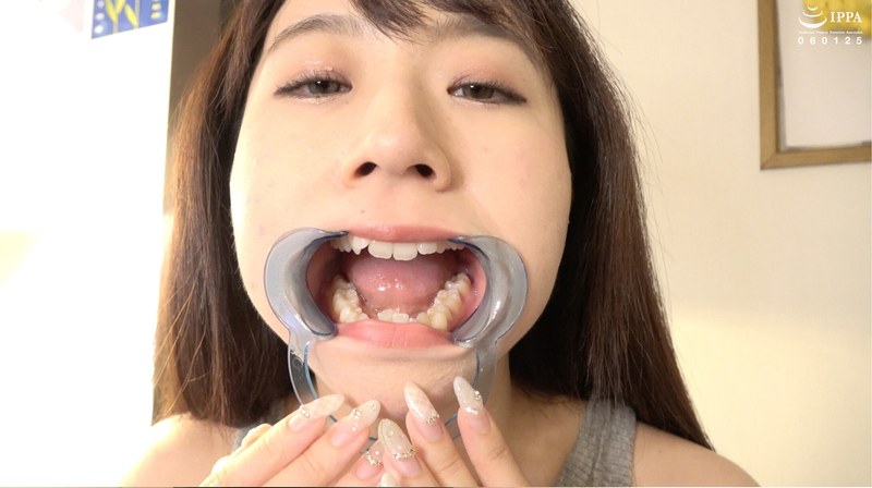 ギリギリのエッチなストレッチからの口内歯のどちんこ観察＆舌ベロ顔舐めプレイ！ Nana - アドア - h_1416ad01234