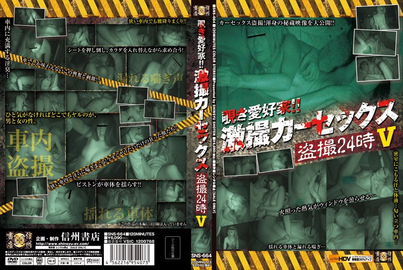 覗き愛好家！！激撮カーセックス盗撮24時 5 - 信州書店 - h_180sns00664