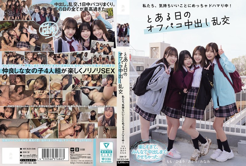私たち、気持ちいいことにめっちゃドハマり中！ とある日のオフパコ中出し乱交 - 無垢 - mukd00546