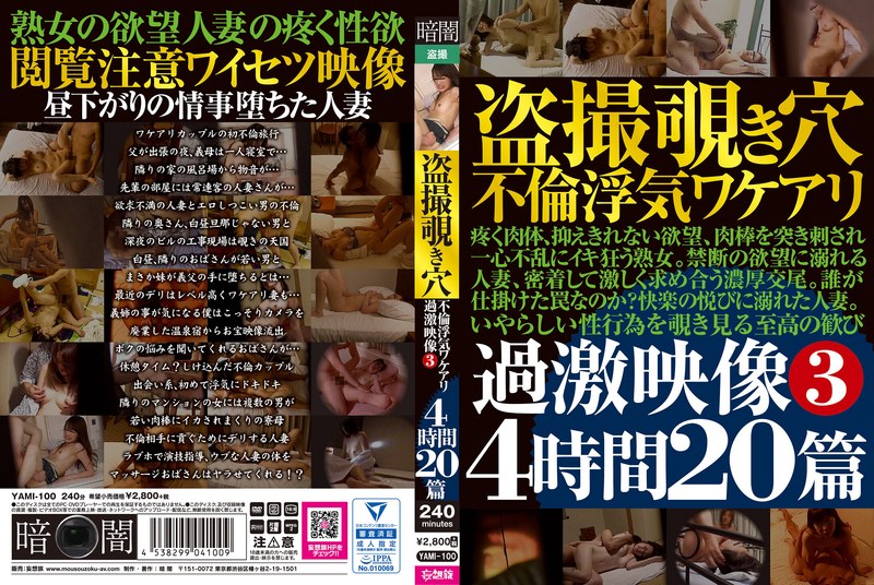 盗撮覗き穴不倫浮気ワケアリ過激映像 3 4時間20篇 - 暗闇/妄想族 - yami00100